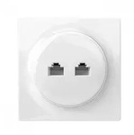 Fibaro Walli N, 2 x RJ-45, Wei&szlig;, 86 mm, 42 mm, 86 mm, 1 St&uuml;ck(e) - Wei&szlig;