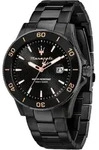 Maserati R8853100035 Herrenuhr Competizione Schwarz/Ros&eacute;goldfarben - Schwarz