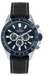 Jacques Lemans Chronographen Liverpool Black - Blue - Blau