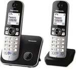 Panasonic KX-TG 6812 Strahlungsarmes Schnurlostelefon, Rufnummernanzeige, 18h