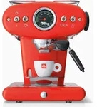 illy X1 Anniversary Maschine f&uuml;r gemahlenen Kaffee und E.S.E.-Pads (rot) -