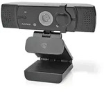 Nedis Webcam - Full HD@60fps / 4K@30fps - Autofokus - Eingebautes Mikrofon - Schwarz