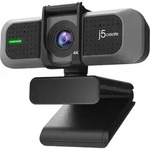 j5create JVU430-N USB 4K Ultra HD Webcam, 8 MP, 3840 x 2160 Pixel, Full HD, 60 fps,