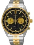Seiko SSB430P1 Herrenuhr Chronograph Zweifarbig - Schwarz