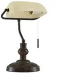 Lindby Schreibtischleuchte Profina, rostbraun, 39 cm, E27 - Braun
