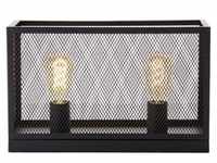 Brilliant Lampe Maze Tischleuchte 40x15cm schwarz korund Metall schwarz 2x A60,...