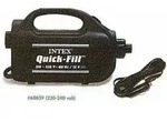 Intex Elektrische Luftpumpe Quick Fill 230V 12V In- & Outdoor Schwarz - Schwarz