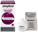 simplicol Textilfarbe intensiv: DIY F&auml;rbemittel in 23 Farben inkl. Farb-Fixierer,