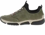 Rieker Damen Sneaker gr&uuml;n, Damen:37 EU - Gr&uuml;n - 37