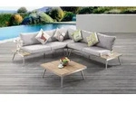 AISER Royal Garten Lounge Set -Barbados- Sitzecke mit Kaffee Tisch aus hochwertigem