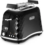 De&rsquo;Longhi Brilliante, 2 Scheibe(n), Schwarz, 900 W, 220-240 V, 50 - 60 Hz, 185 mm -