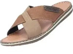 Rieker Herren Pantoletten braun, Herren:40 EU - Braun - 40