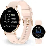 XCOAST SIONA 2 Damen Smartwatch Rose, 42 mm, AMOLED, Ultraflach, Edelstahl, iOS und