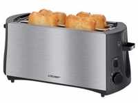 Cloer 3719 Toaster für 4 Toasts 1380W Stopptaste Integrierter Brötchenaufsatz