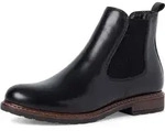 Tamaris Schlupfstieflette in schwarz, Gr. 37 - Schwarz - 37