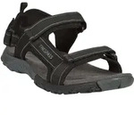 Trespass Herren Sandalen Alderley Schwarz EU 40, gepolstertes Fu&szlig;bett, robuste