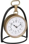 Atmosphera Cr&eacute;ateur d'int&eacute;rieur Tischuhr Metall gold schwarz 27,5cm x 21cm x...