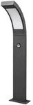 Lucande LED-Pollerlampe Juvia, 60 cm, Bewegungsmelder, IP54 - Schwarz
