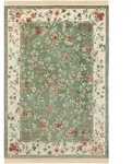 Hanse Home Naveh Kurzflor Teppich Oriental Flowers Gr&uuml;n - Gr&uuml;n