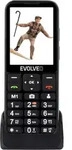 Evolveo EasyPhone ESLTRD, Balken, Dual-SIM, 7,11 cm (2.8"), 2 MP, 1200 mAh, Schwarz -