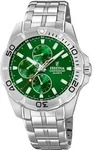 Festina Herren Uhr Luxus Edelstahl Armbanduhr silber UF20445/7 - Silber