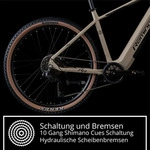 Remington XR01 E Bike Mountainbike 29 Zoll Pedelec 10 G&auml;nge 540 Wh Akku Fahrrad
