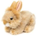 Uni-Toys - Angorakaninchen beige, liegend - 18 cm (L&auml;nge) - Pl&uuml;sch-Hase,...
