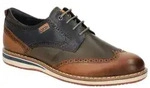 Pikolinos Herren Schn&uuml;rschuh Leder Brogue Lochmuster perforiert Avila...