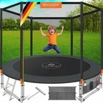 KESSER&reg; Trampolin Rheinland GS , 150kg, inkl. Sicherheitsnetz & Leiter - Orange