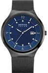 Bering Herren Uhr Armbanduhr Edelstahl schwarz 14442-227 Solar - Schwarz