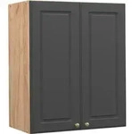 H&auml;ngeschrank Vicco Fame-Line Anthrazit-Gold 60 cm, Model 38383 - Dunkelgrau/Braun