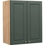 H&auml;ngeschrank Vicco Fame-Line Gr&uuml;n-Gold Landhaus 60 cm, Model 38385 - Gr&uuml;n/Braun