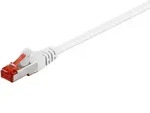Patchkabel Cat.6 S/FTP (PiMF) (wei&szlig;, 15cm) - Wei&szlig;