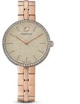 Swarovski 5517800 Damen-Armbanduhr, Ros&eacute;gold-Geh&auml;use, Metall-Armband - Gold