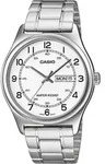 Casio Standard MTP-V006D-7B2, Wasserfest, Quarz - Silber/Wei&szlig;
