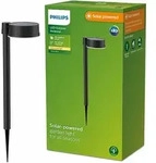 Philips Vynce Sockel-/Wegeleuchte, 1,5 W, Au&szlig;ensockel-/Pfostenbeleuchtung, Schwarz,