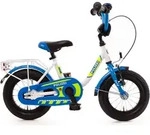 Bachtenkirch Kinderfahrrad Polizei 12 Zoll kristallwei&szlig;/blau/neon - Blau