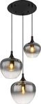 Globo Lighting H&auml;ngeleuchte Metall schwarz matt, 3x E27