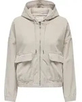 ONLY Cordjacke mit Kapuze L&auml;ssige Jacke f&uuml;r den urbanen Look Gr&ouml;&szlig;e: XS - Beige -