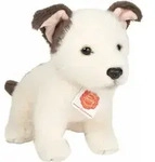 Teddy Hermann TH-919865, Spielzeug-Hund - Braun/Wei&szlig;