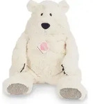 Teddy Hermann Polarb&auml;r Jones wei&szlig; sitzend 50 cm Kuscheltier