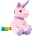 BRUBAKER Pl&uuml;sch Einhorn 21 cm hoch - Rosa - Stofftier Pl&uuml;schtier Kuscheltier
