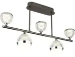 Globo Lighting Deckenleuchte Metall titanfarben geb&uuml;rstet, LED - Grau