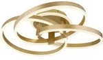 Globo Lighting Deckenleuchte Metall goldfarben matt, LED - Gold