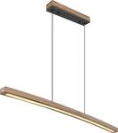 Globo Lighting H&auml;ngeleuchte Metall Graphit, MDF Holzoptik dunkel, Kunststoff opal,