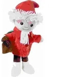 Kuscheltier Sandmann rot/wei&szlig; 28 cm Sandm&auml;nnchen Pl&uuml;schtier - Rot