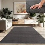 Moderner Wohnzimmer Teppich Kurzflor Waschbar Weich Felloptik Anti-Rutsch Gr&ouml;sse