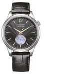 Citizen NH9131-14E Automatic Uhr Herrenuhr Lederarmband schwarz - Schwarz