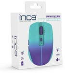 INCA Maus IWM-511RM 1600 DPI,Wrls & BT,6D Taste, Blau - Gr&uuml;n/Violett