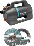 Gardena 9051-20, Schwerkraftpumpe, 3,6 bar, 4100 l/h, IPX4, Grau